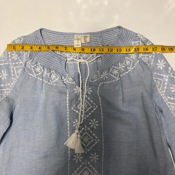 Joie long sleeve tassel tie neck xs - Picture 4 of 9